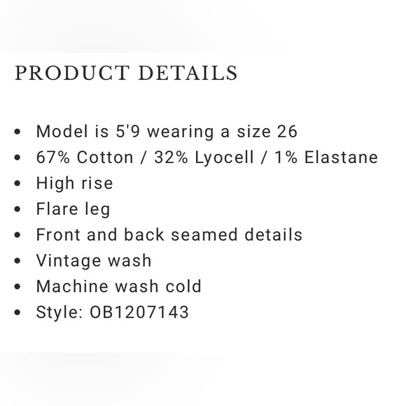 WE THE FREE. Flare Jeans. Size 26 - Picture 6 of 6